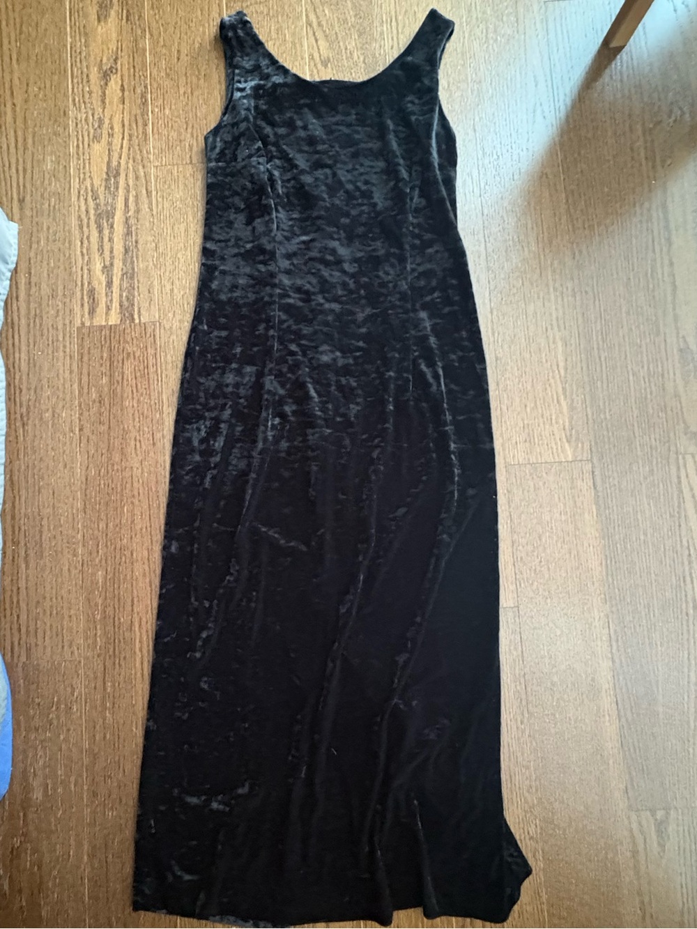 Black Velvet Maxi Tank Dress
